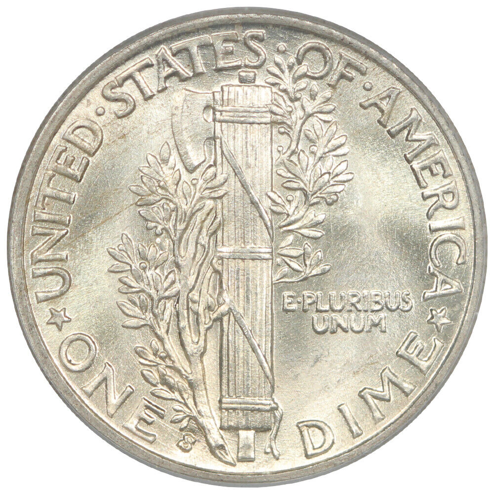 1936-S 10C PCGS MS67FB - Mercury Dime