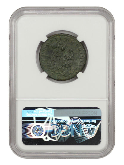 Ancient Roman: Trajan (AD 98-117) AE As NGC Choice VF