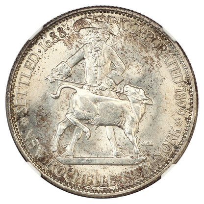 1938 50C New Rochelle NGC MS66+ - Classic Silver Commemorative