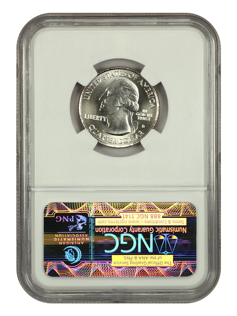 2010-D 25C Mount Hood NP NGC SP69 (Satin Finish) - Type 1 - Clad