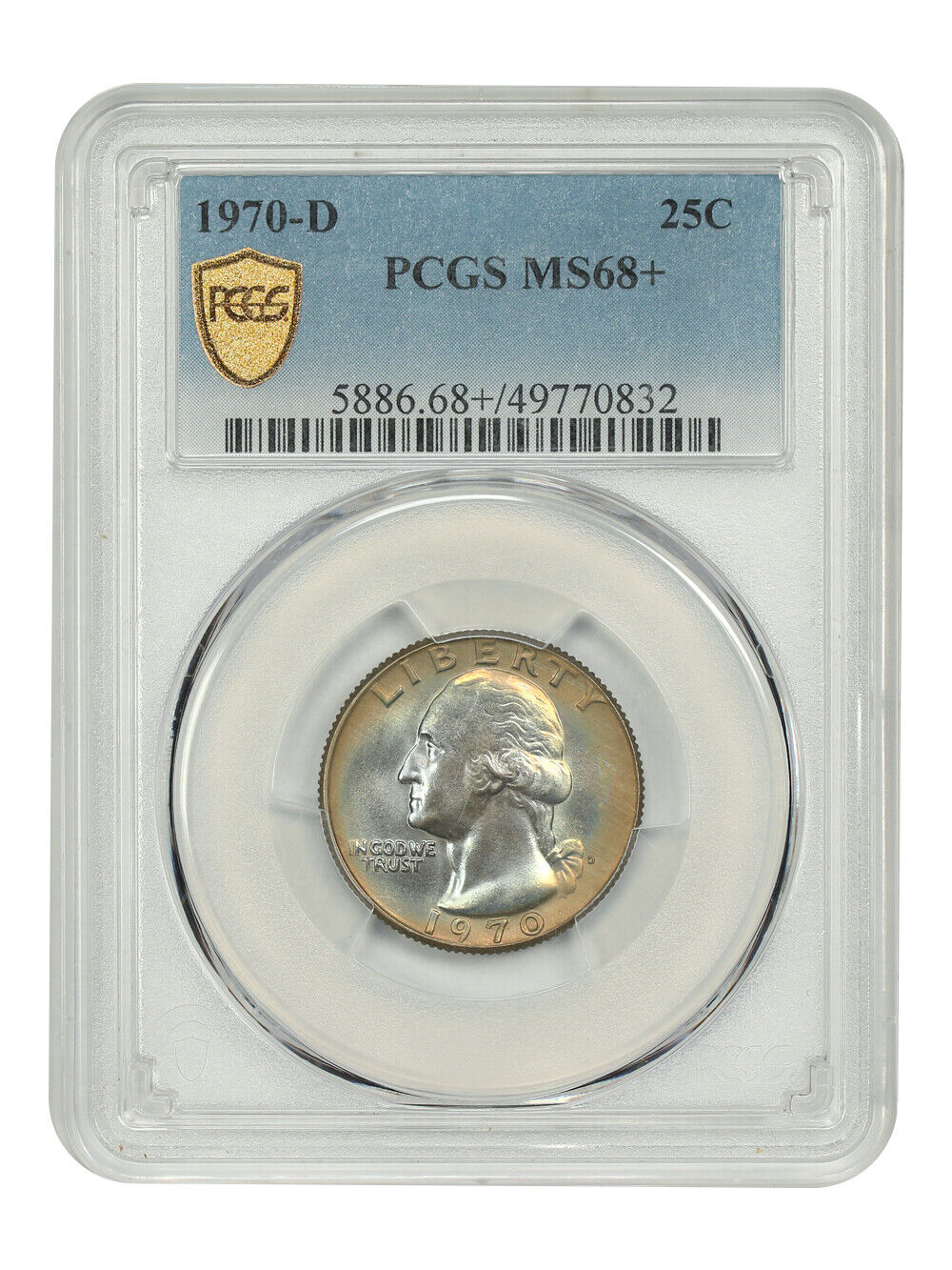 1970-D 25C PCGS MS68+ - Washington Quarter - Finest known!