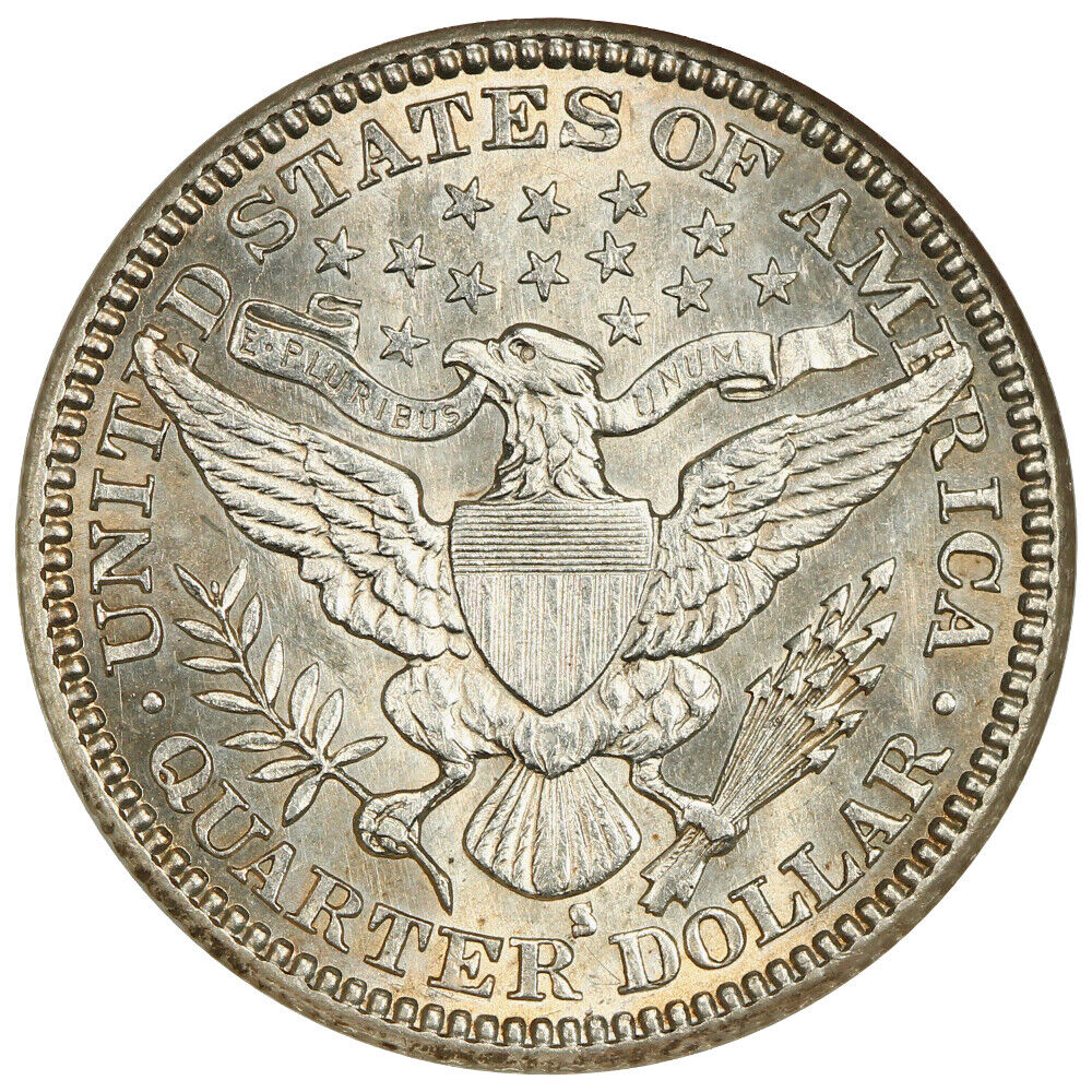 1901-S 25C NGC AU58