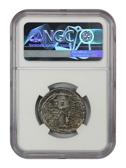 Ancient Greek: Antiochus VII (138-129 BC) AR Tetradrachm NGC Choice VF (Seleucid