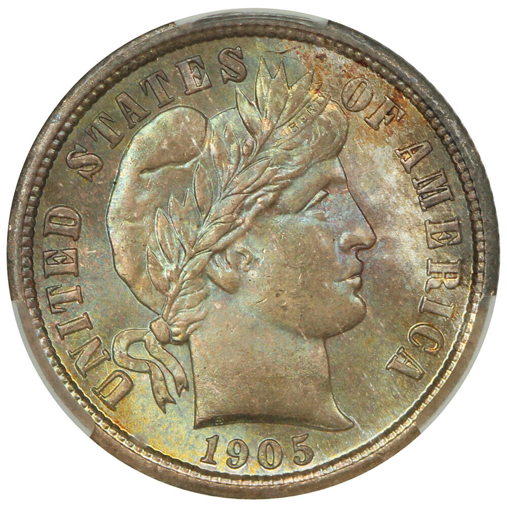 1905-S 10C CACG MS66 ex: D.L. Hansen - Barber Dime