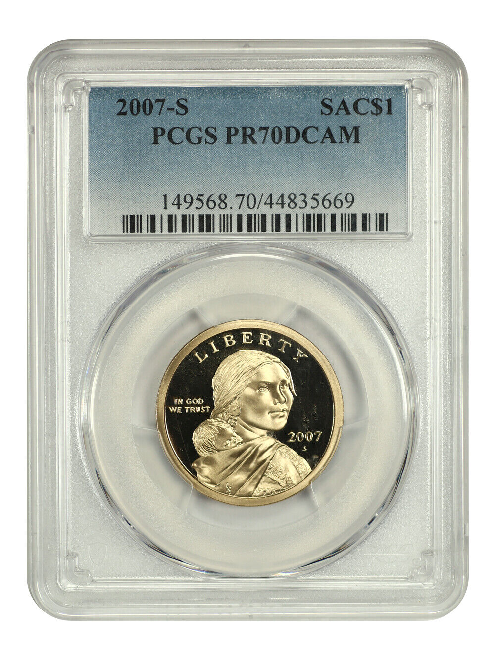 2007-S SAC$1 PCGS PR70DCAM - Sacagawea Dollar