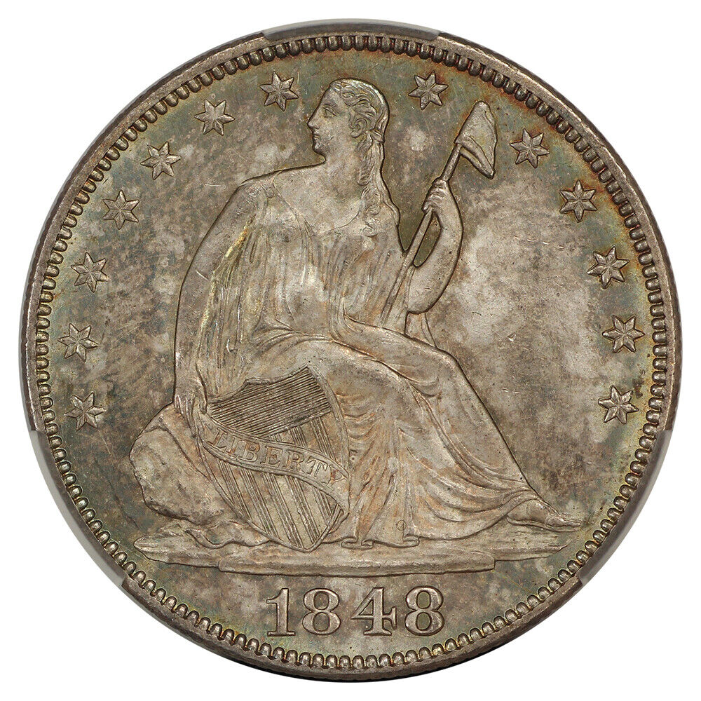 1848 50C CACG MS65 ex: D.L. Hansen - Liberty Seated Half Dollar