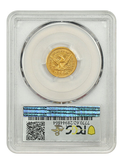 1854-C $2.50 PCGS MS62 ex: D.L. Hansen - Liberty Head $2.5