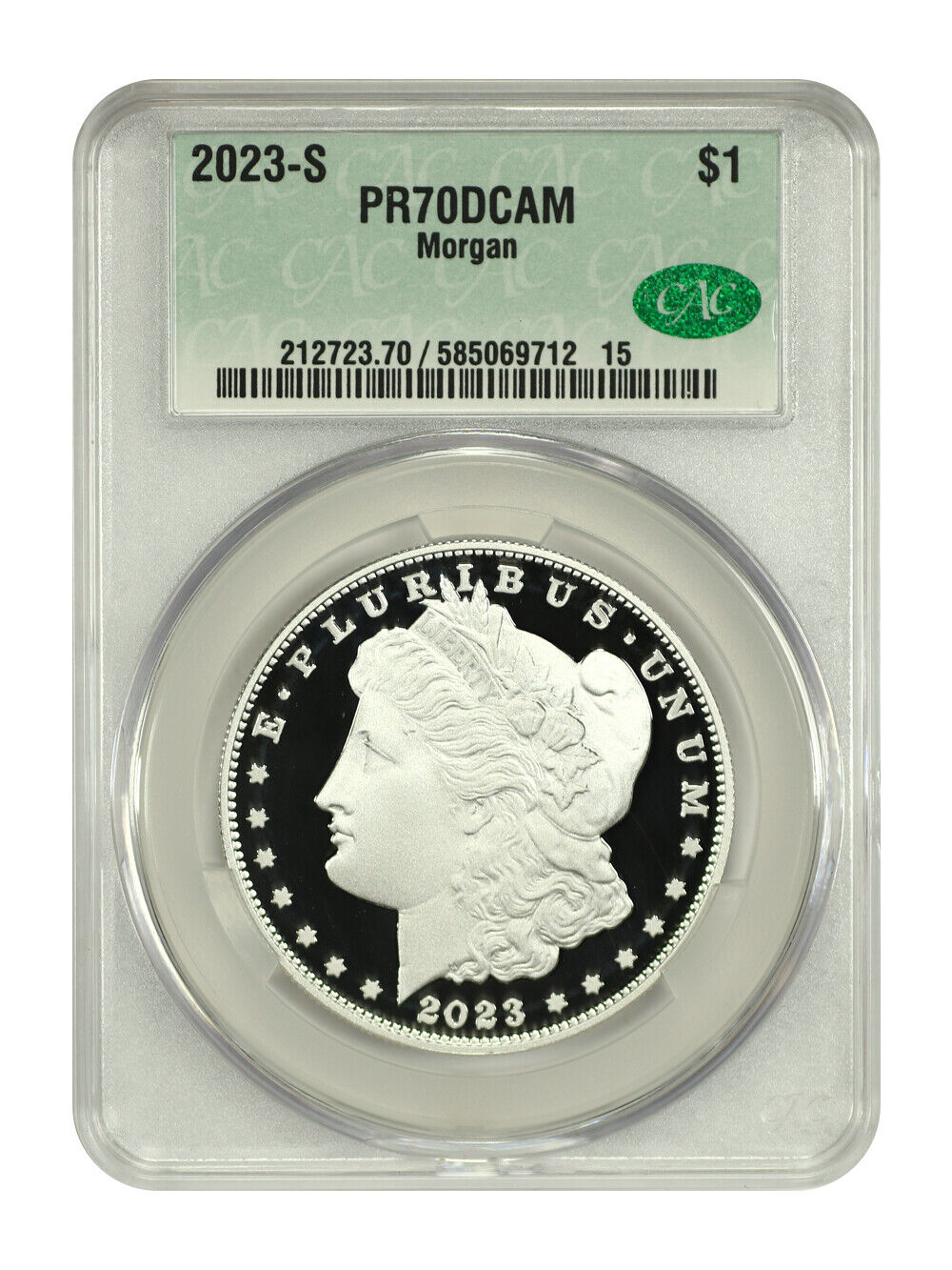 2023-S $1 Morgan Dollar CACG PR70DCAM - $1 (Silver)