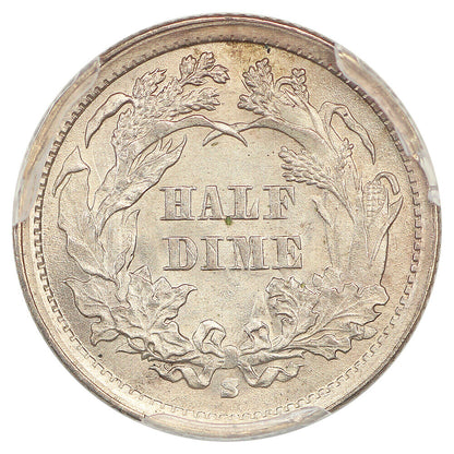 1867-S H10C PCGS MS64+ ex: D.L. Hansen