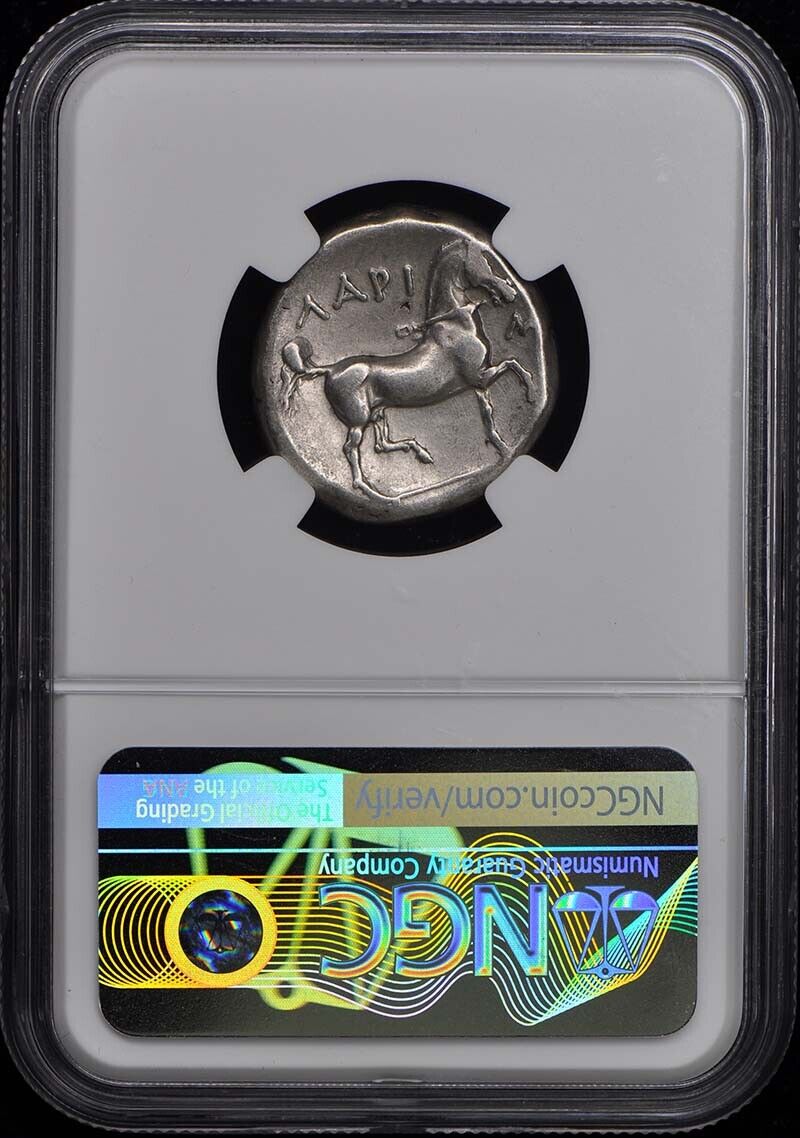c.mid-4th Century BC THESSALY, LARISSA AR Stater-Didrachm NGC VF20