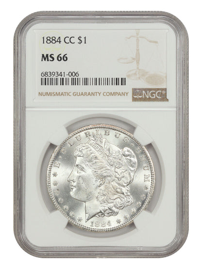 1884-CC $1 NGC MS66 - Morgan Dollar