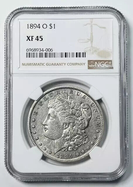 1894 O Morgan Silver Dollar NGC XF-45