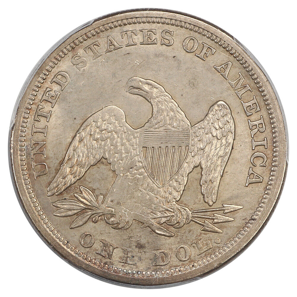 1856 $1 PCGS MS62 ex: D.L. Hansen