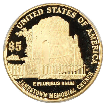 2007-W $5 Jamestown CACG PR69DCAM - $5 Modern Gold Commemoratives