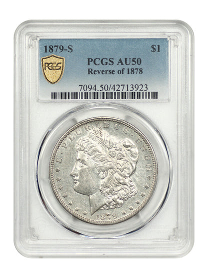 1879-S $1 PCGS AU50 (Reverse of 1878)