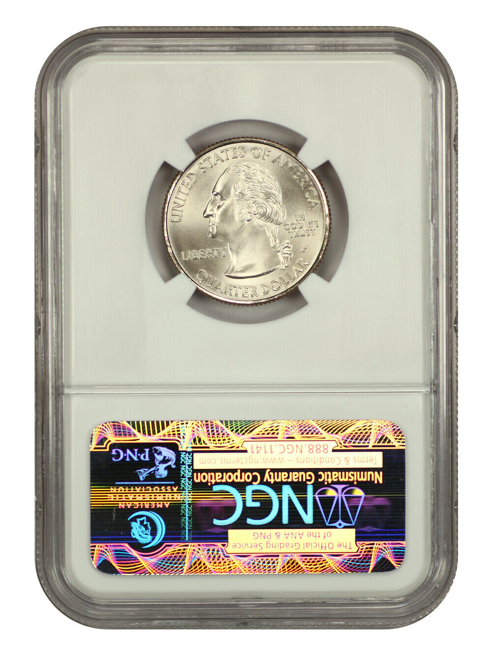 2009-P 25C American Samoa NGC SP69 (Satin Finish) - Type 1, Clad