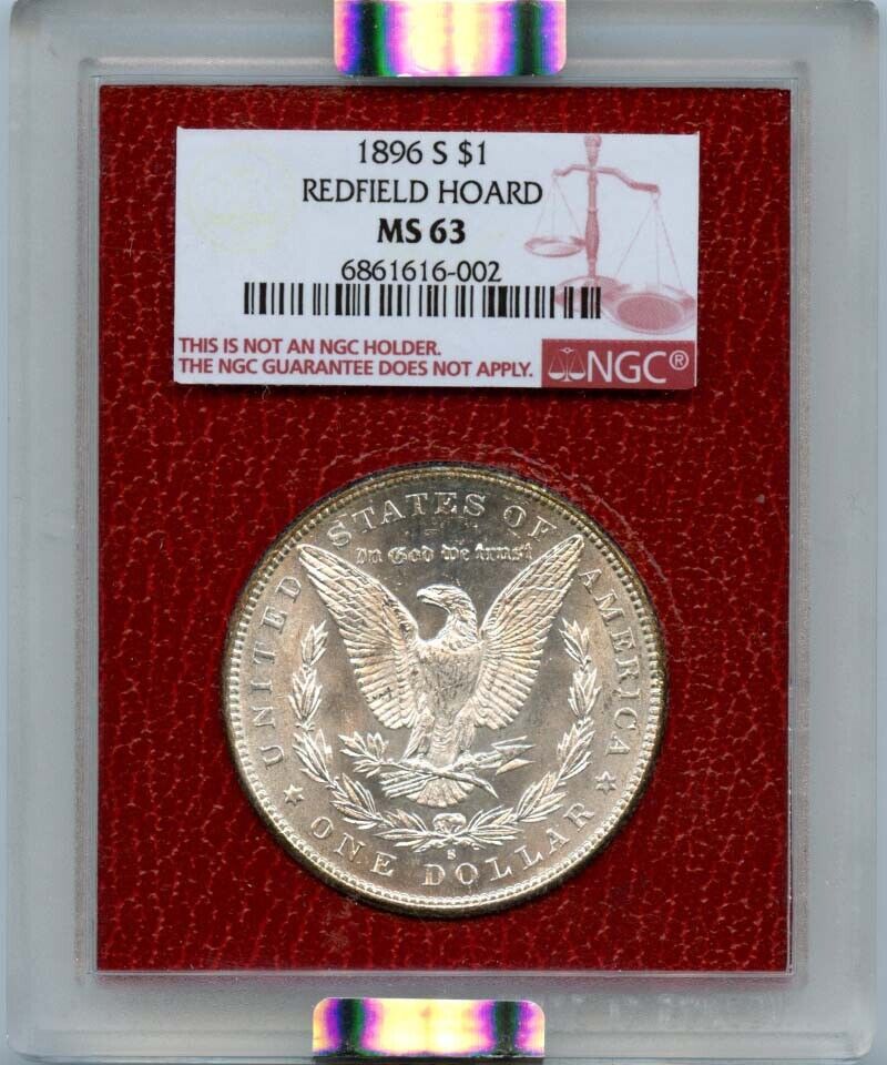 1896-S $1 Morgan Dollar Redfield Hoard NGC MS63