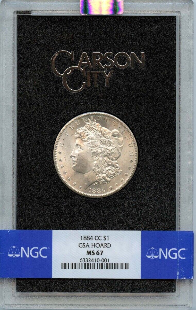 1884-CC Morgan Dollar GSA HOARD S$1 NGC MS67