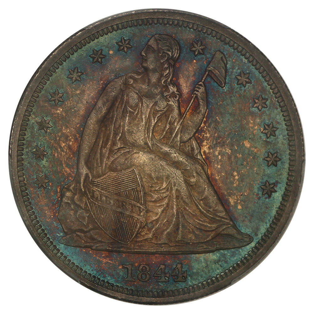 1844 $1 PCGS MS64 ex: D.L. Hansen