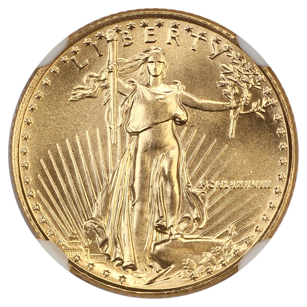 1988 $5 Gold Eagle NGC MS70 - $5 Gold Eagles