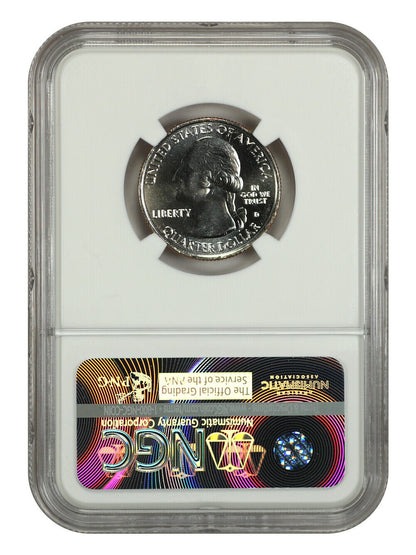 2016-D 25C Shawnee NP NGC MS68PL - Type 1 - Clad