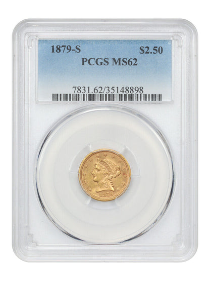 1879-S $2.50 PCGS MS62