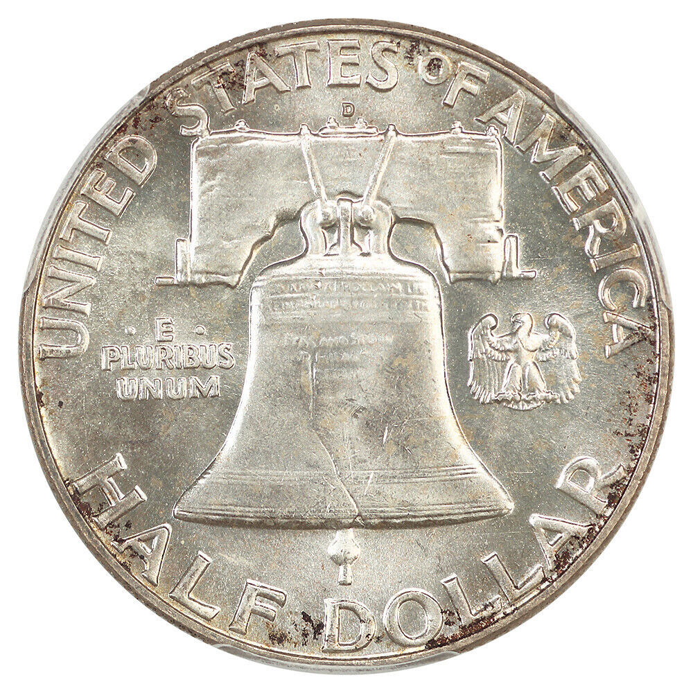 1963-D 50C PCGS/CAC MS66+FBL ex: D.L. Hansen - Franklin Half Dollar
