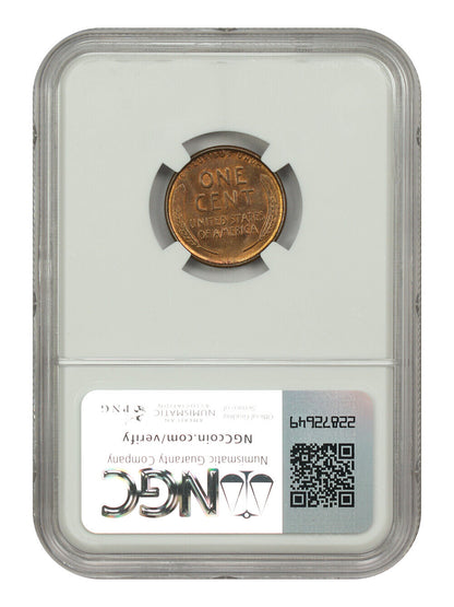 1909-S VDB 1C NGC MS66RB - Lincoln Cent (Wheat Reverse) - Popular Key Date