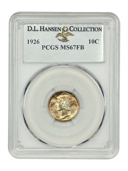 1926 10C PCGS MS67FB ex: D.L. Hansen