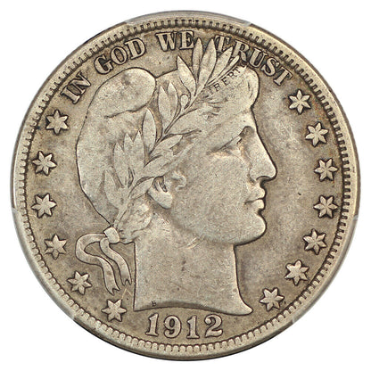 1912-D 50C PCGS VF25 - Barber Half Dollar