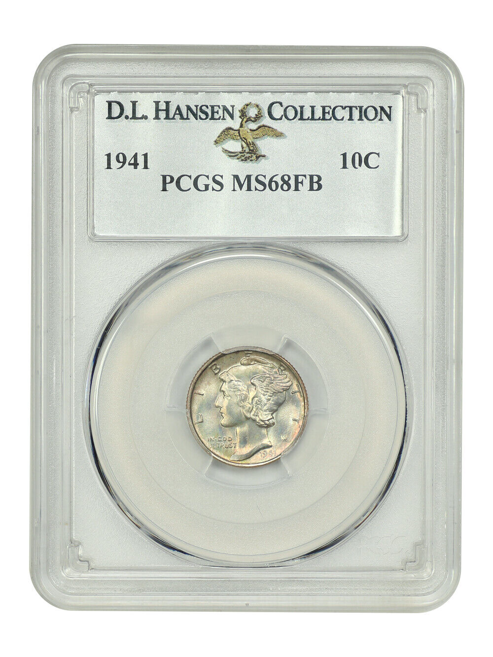 1941 10C PCGS MS68FB ex: D.L. Hansen