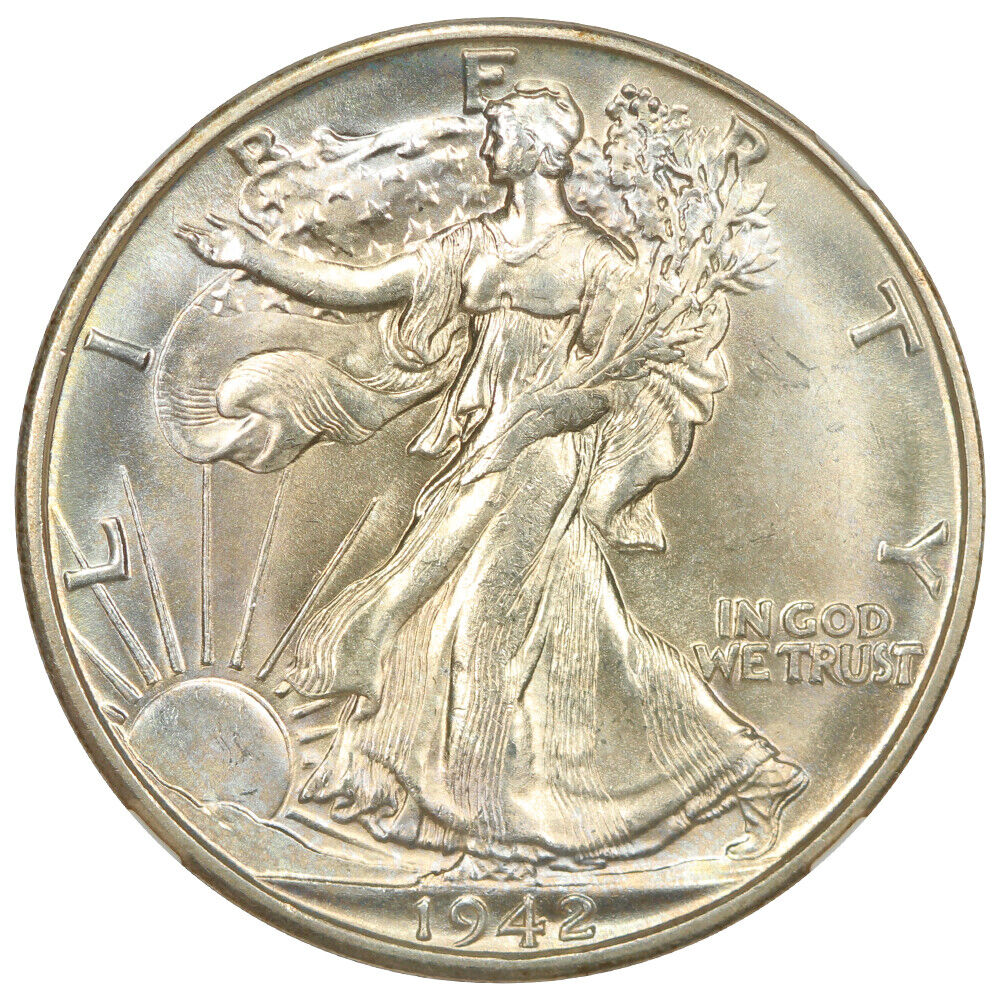 1942-S 50C NGC MS65 - Walking Liberty Half Dollar