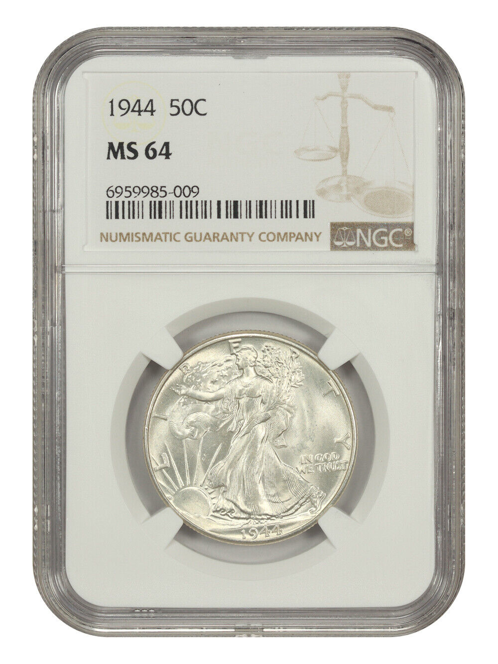 1944 50C NGC MS64 - Walking Liberty Half Dollar