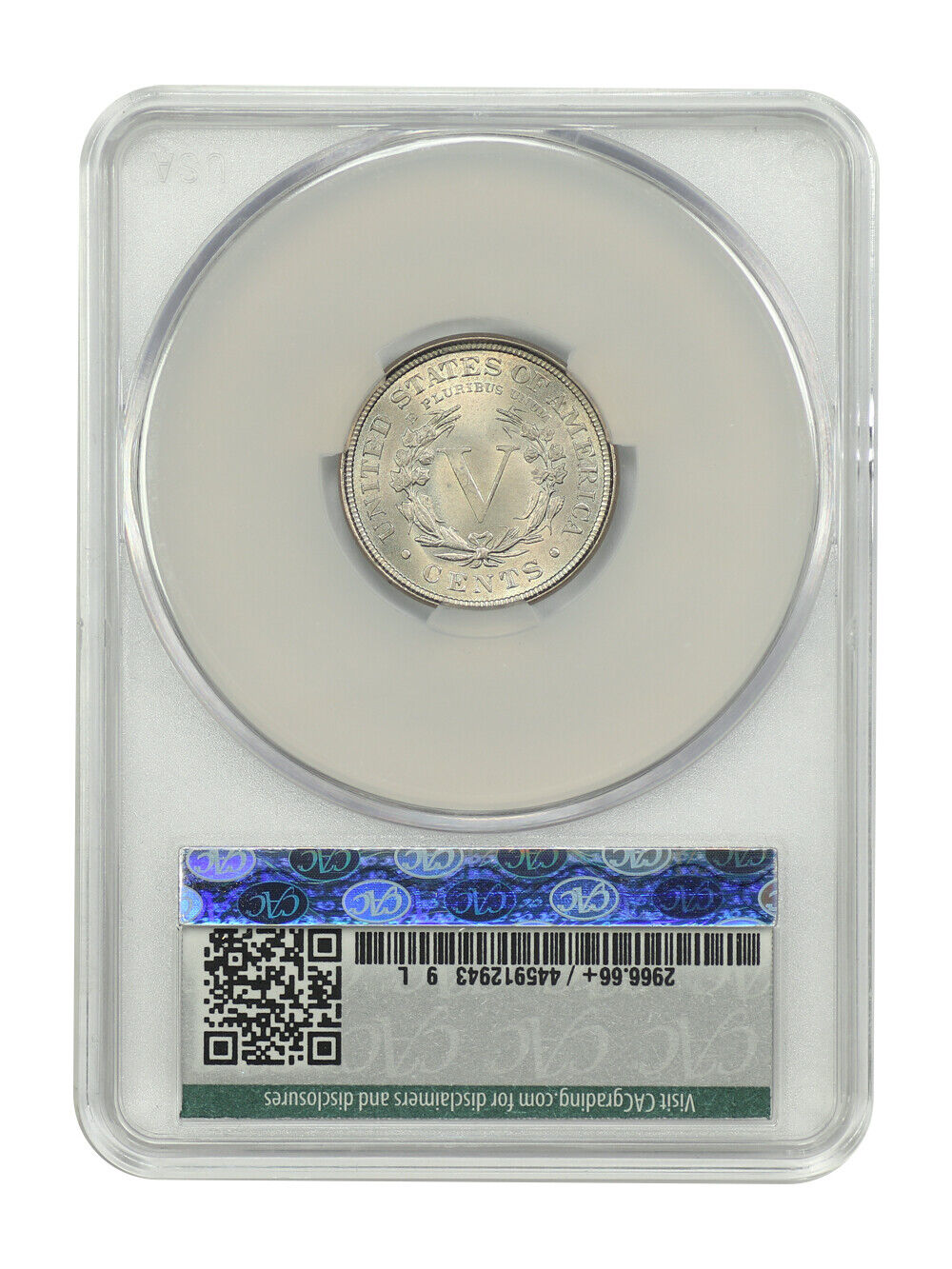 1901 5C CACG MS66+ ex: D.L. Hansen - Liberty Nickel