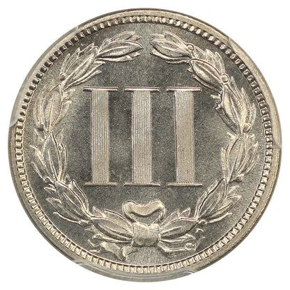 1883 3CN PCGS PR68 ex: D.L. Hansen