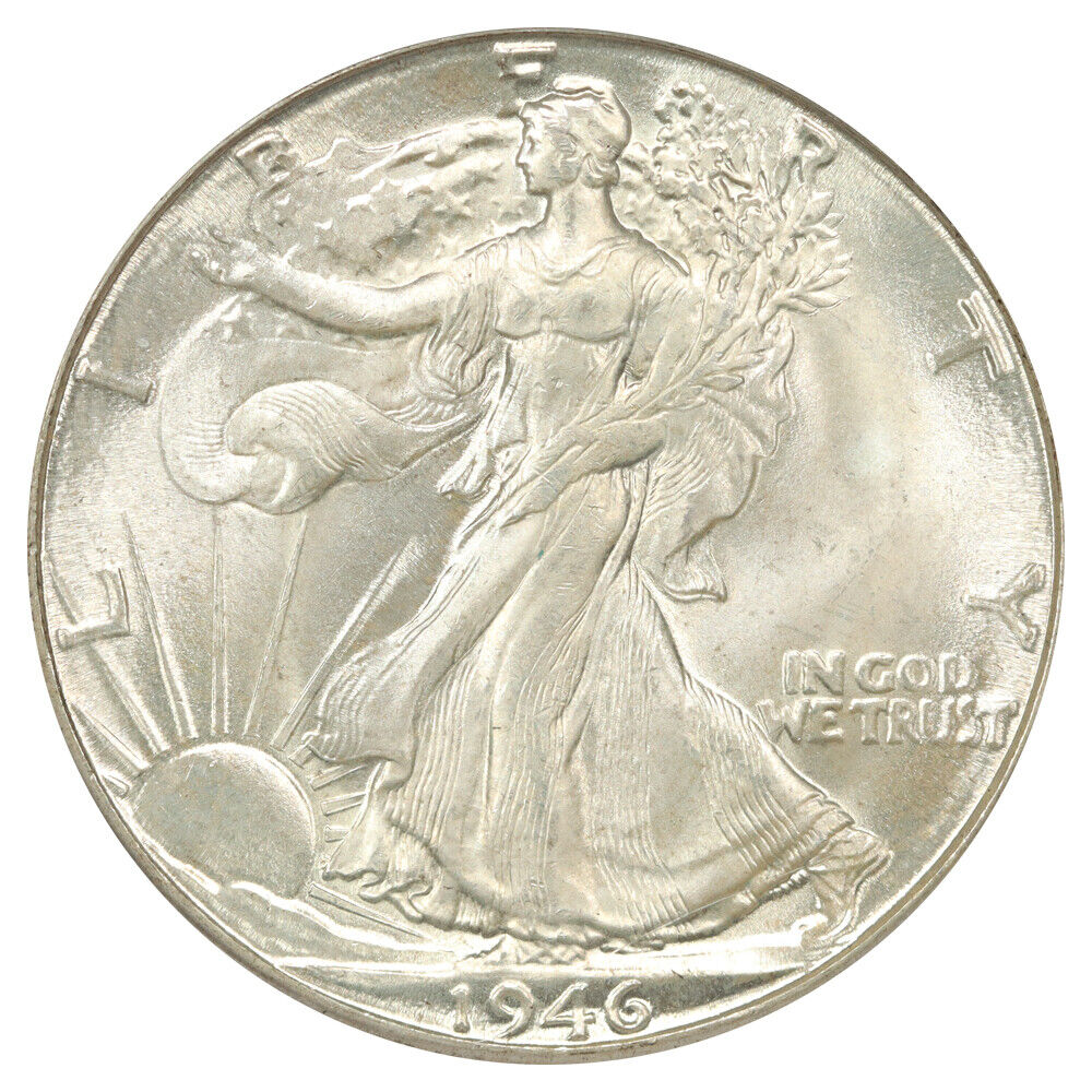 1946-D 50C PCGS MS65 - Walking Liberty Half Dollar