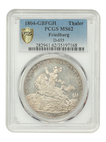 Germany: 1804-GBFGH Thaler PCGS MS62 (Friedburg, D-655) - Other