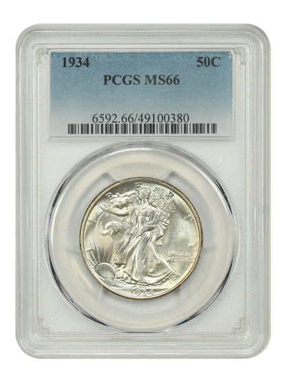 1934 50C PCGS MS66 - Walking Liberty Half Dollar