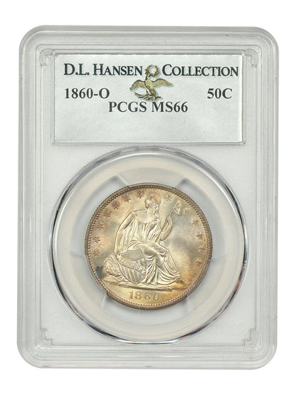 1860-O 50C PCGS MS66