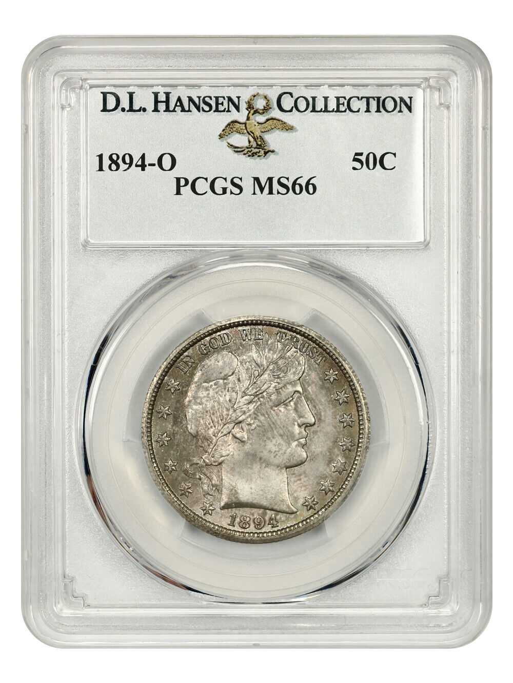 1894-O 50c PCGS MS66 ex: D.L. Hansen