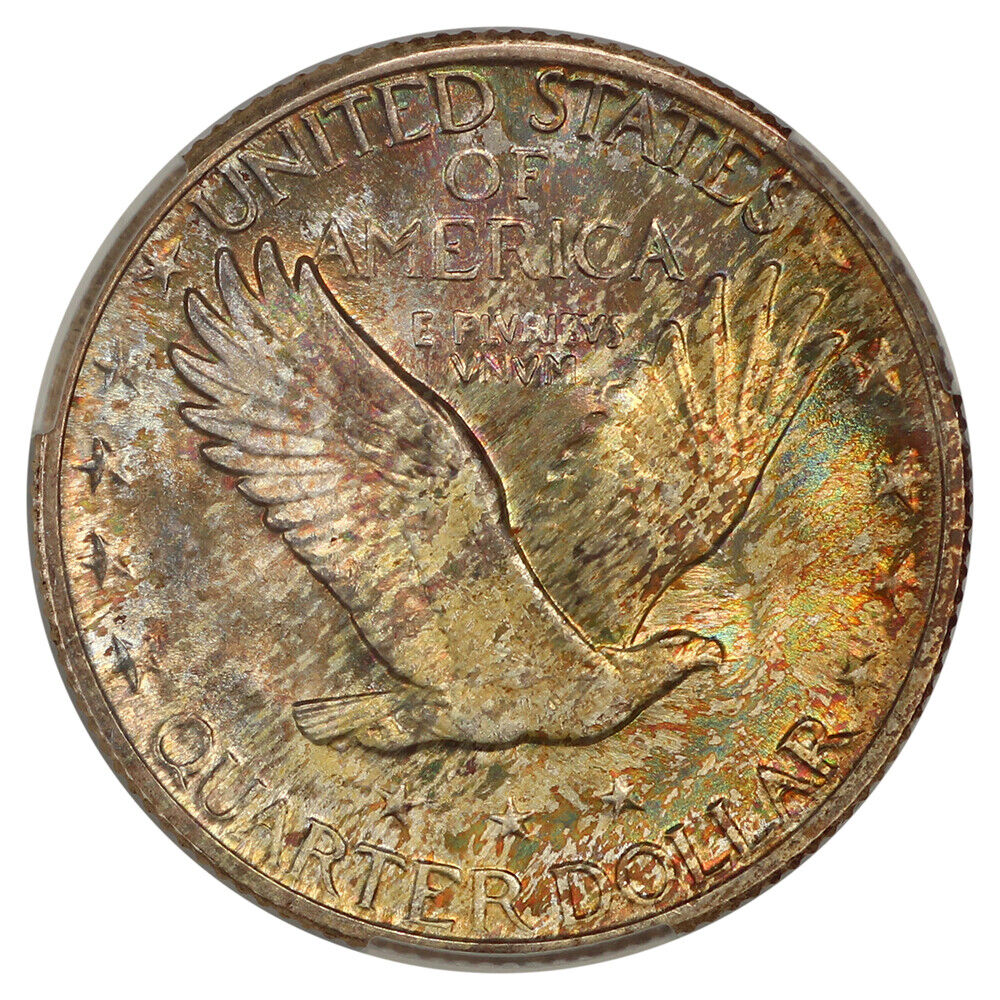 1930-S 25C CACG MS67+FH ex: D.L. Hansen - Standing Liberty Quarter