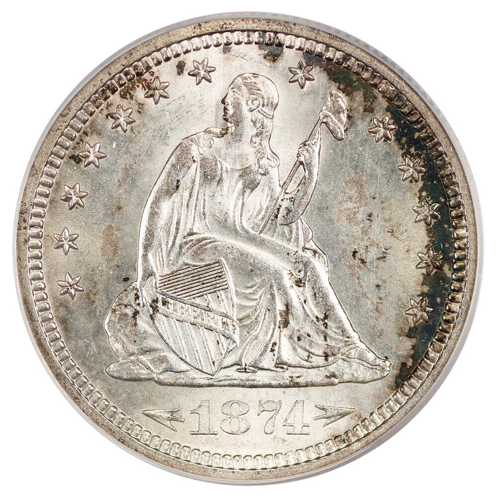 1874-S 25C PCGS MS64 (Arrows)