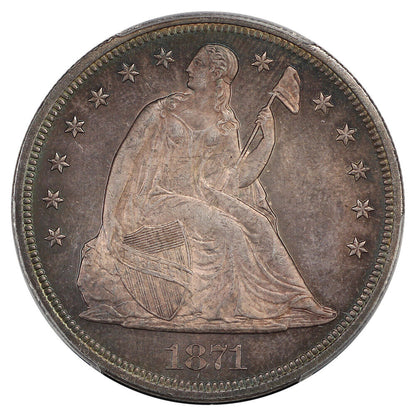 1871 $1 PCGS MS65 ex: D.L. Hansen