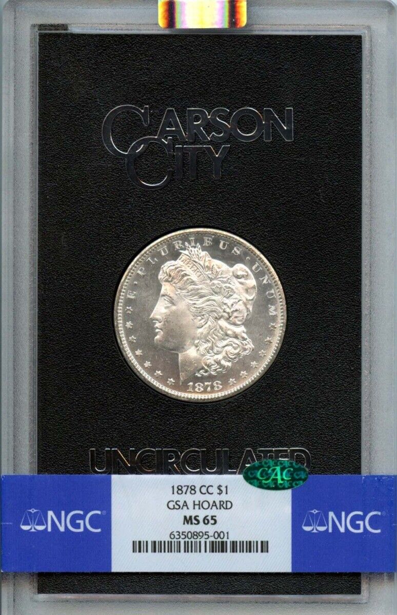 1878-CC Morgan Dollar GSA HOARD S$1 NGC MS65 (CAC)