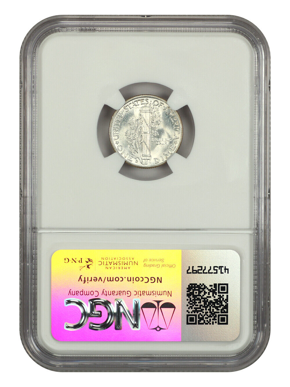 1943-D 10C NGC MS67FB - Mercury Dime