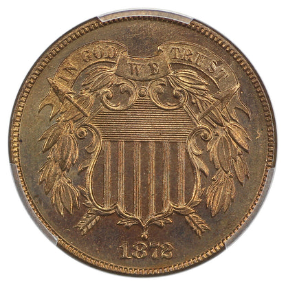 1872 2C PCGS PR66RD ex: D.L. Hansen