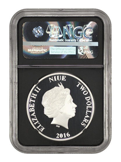 Niue: 2016 Star Wars Princess Leia $2 NGC Proof 70 UCAM (First Releases, w/ Box)