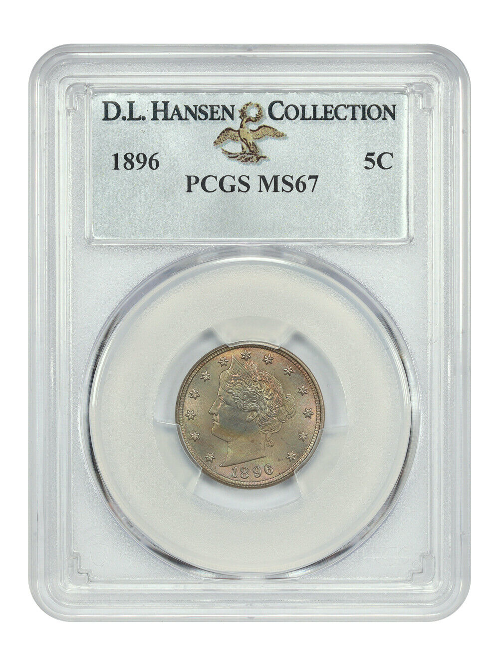 1896 5C PCGS MS67