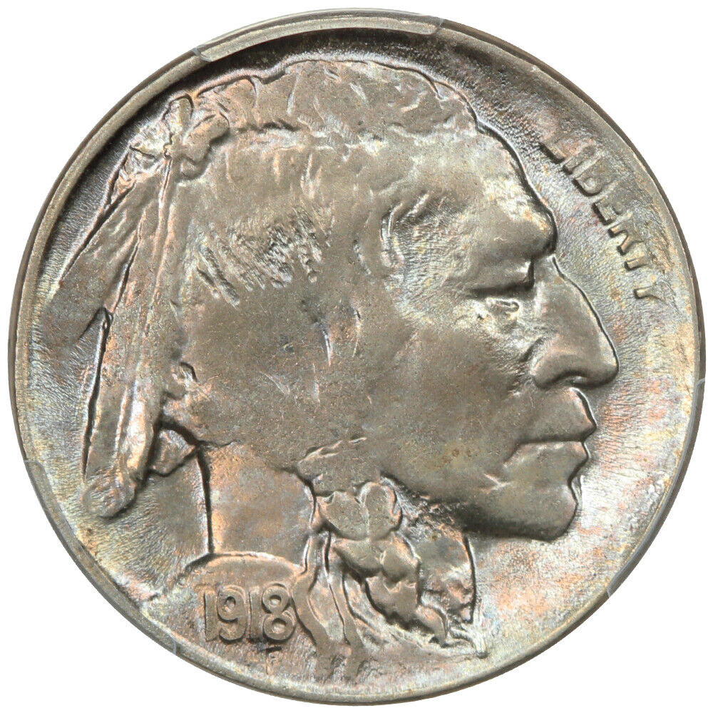 1918-D 5C PCGS MS64 - Buffalo Nickel