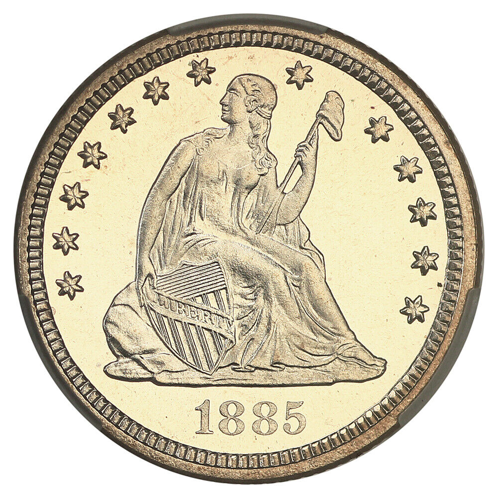 1885 25C CACG PR67+CAM ex: D.L. Hansen - Liberty Seated Quarter